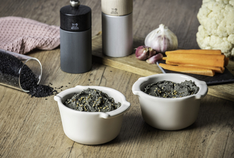 Houmous au sésame noir