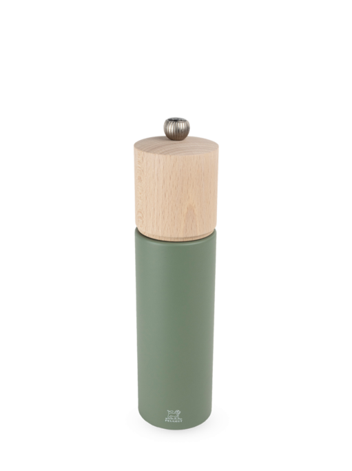 Boreal Manual beech wood pepper mill in fern green, 21cm - 8in