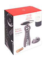 Salma Continuous turn corkscrews with foil-cutter base basalt 19