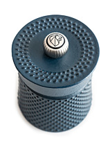 Peugeot Bali Cast Iron Pepper Mill – 3 Inch (8cm), Blue, Pre-filled With Sichuan Pepper
