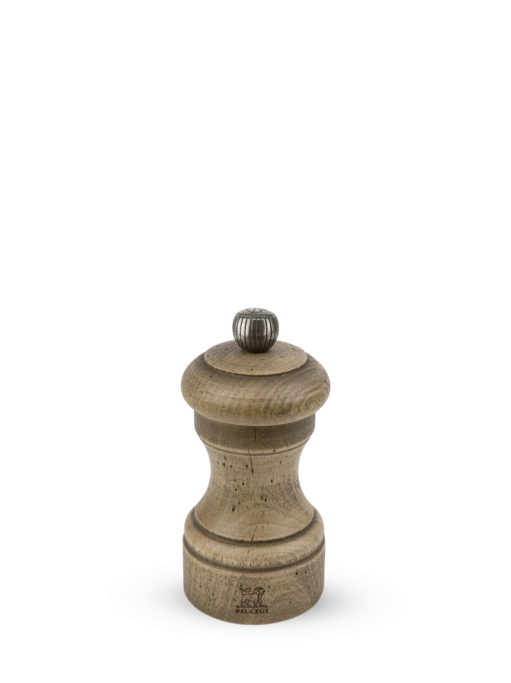 Bistro antique Manual pepper mill in aged wood 10 cm - 4in