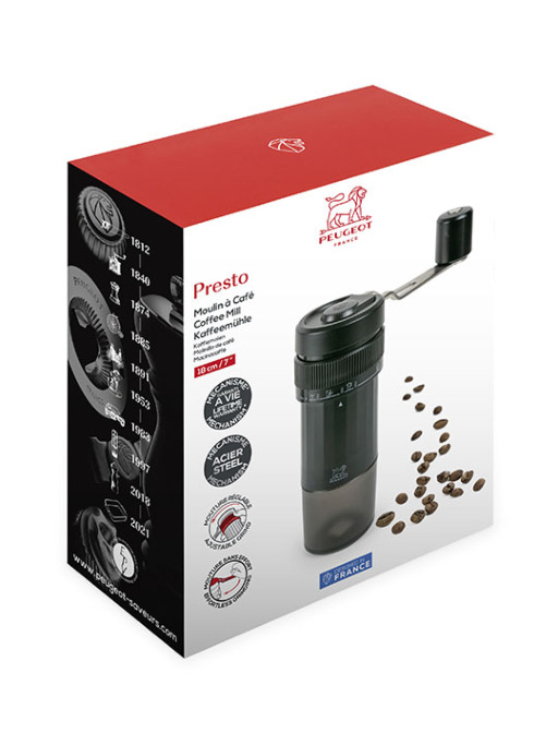 Presto Manual coffee grinder - 7 grind settings - Peugeot Saveurs