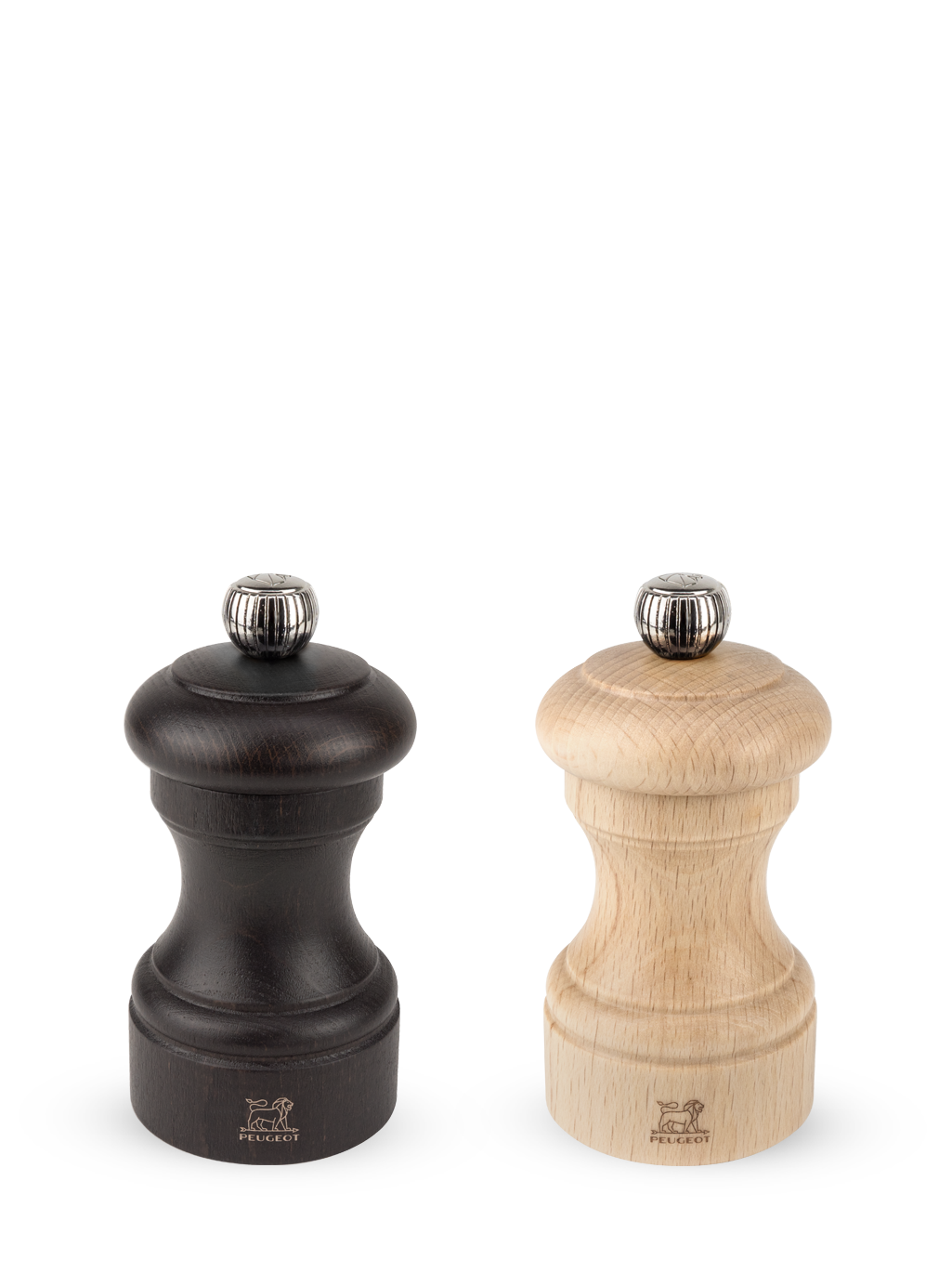 Bistro Duo of manual salt and pepper mills, beech wood, chocolate